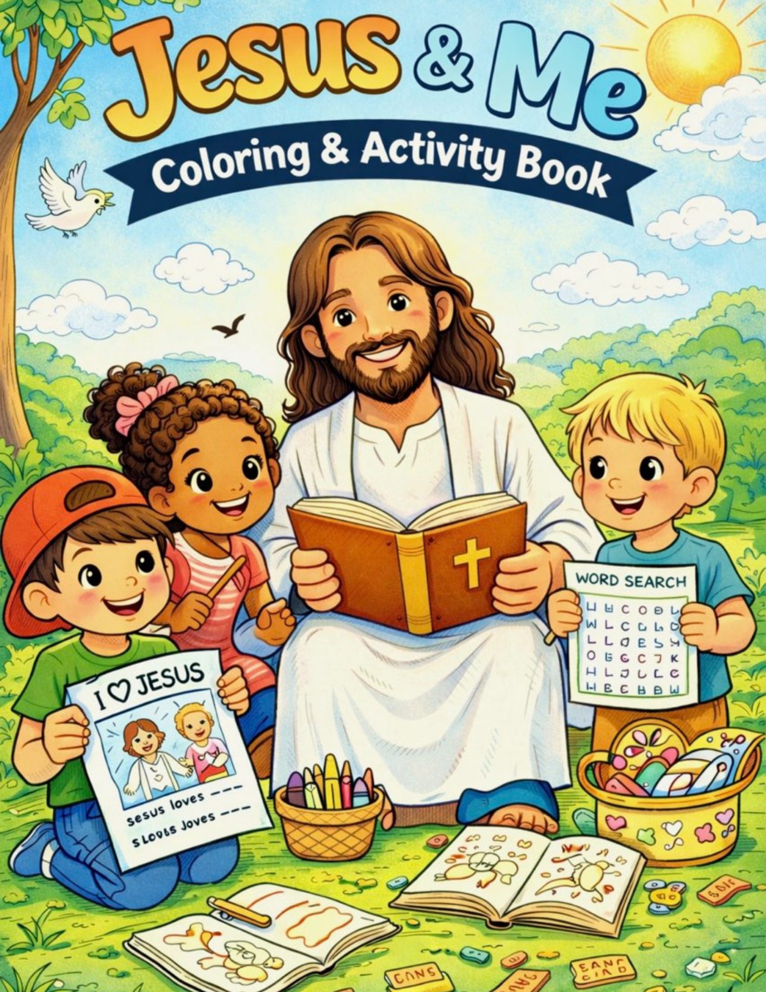 Jesus & Me: A Coloring & Activity Book for Little Hearts Fun, Faith, and Learning Together
